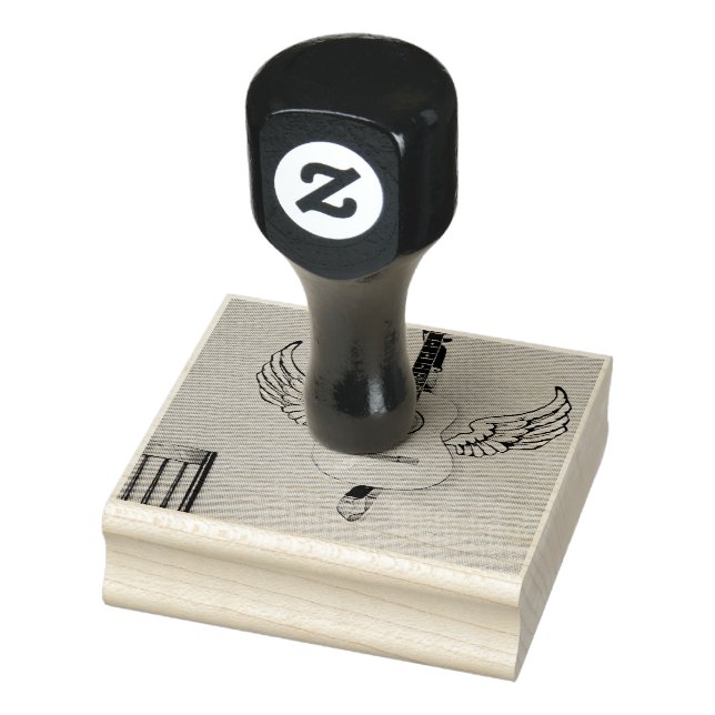 Bass guitarist gift rubber stamp (Stamp)