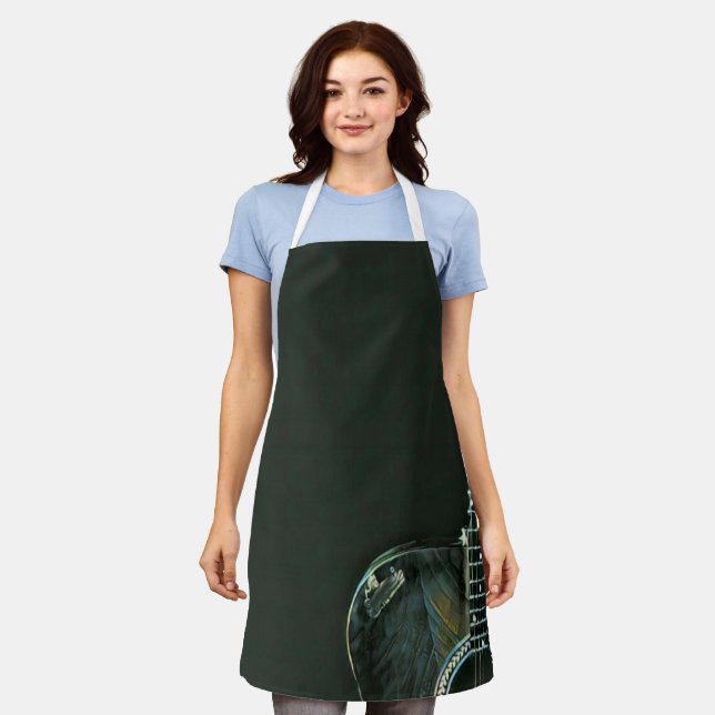 Bass guitarist gifts apron (Worn)
