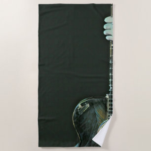 Bass guitarist gifts beach towel
