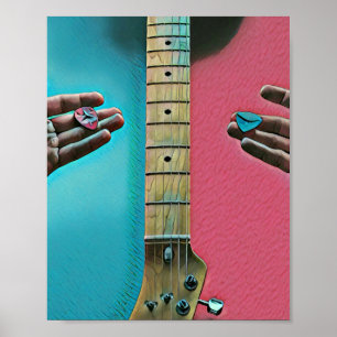 Bass guitarist gifts poster