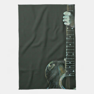 Bass guitarist gifts tea towel