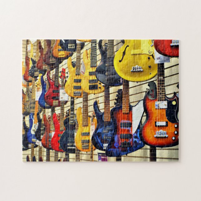 Bass Guitars Jigsaw Puzzle (Horizontal)