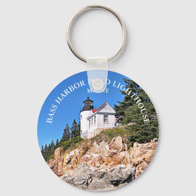 Bass Harbor Head Lighthouse, Maine Keyring (Front)