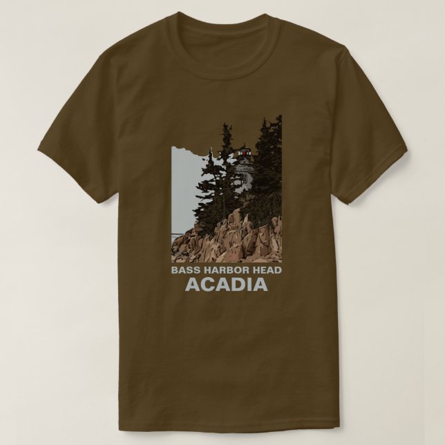 BASS HARBOR HEAD T-Shirt (Design Front)
