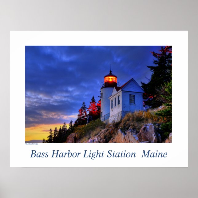 Bass Harbour Light, Maine Poster (Front)