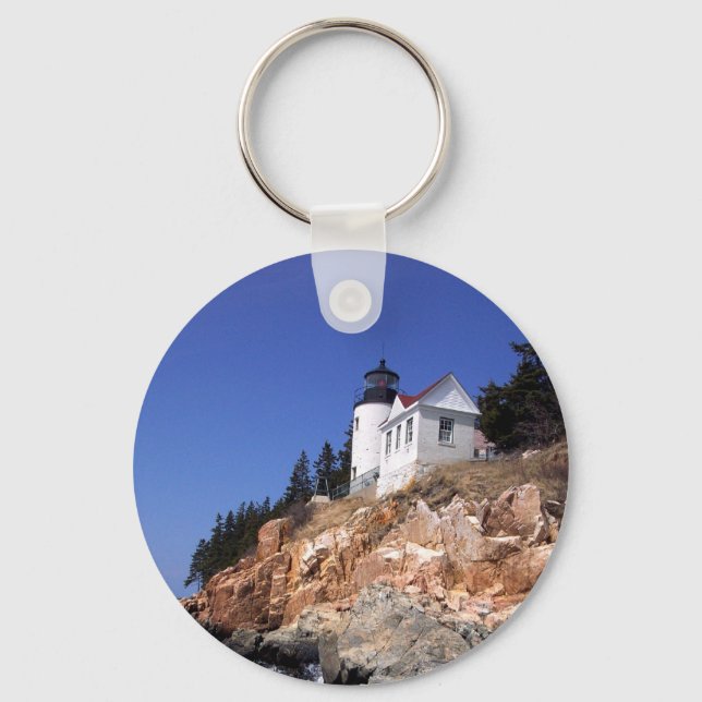 Bass Harbour Lighthouse Key Ring (Front)