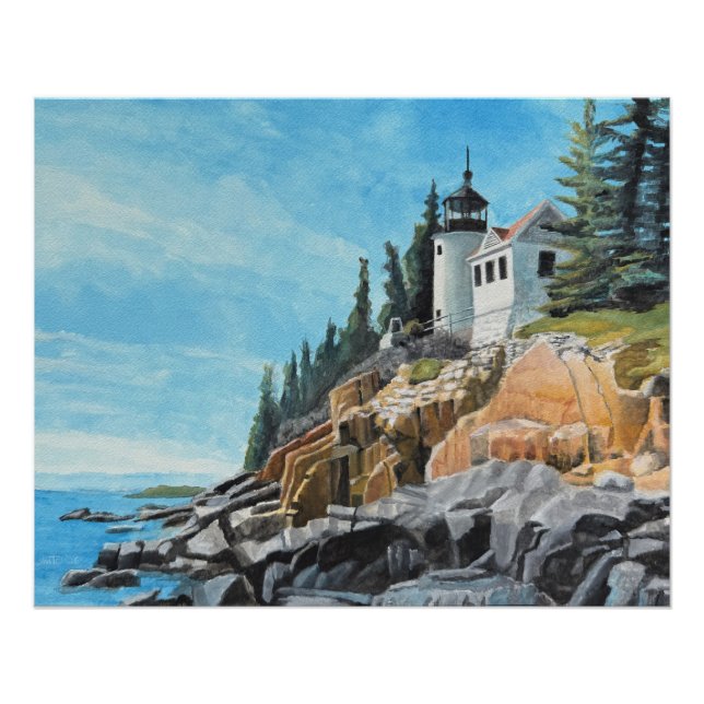 Bass Harbour Lighthouse Poster (Front)