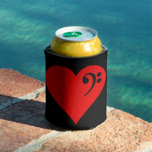 Bass Heart Can Cooler