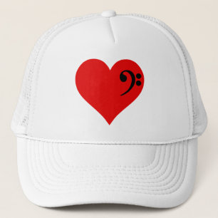 Bass Heart Trucker Hat