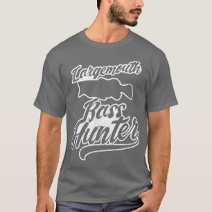 Bass Hunter Design Largemouth Bass Fishing  T-Shirt