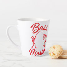 Bass Master Stick Man illustration, personalize