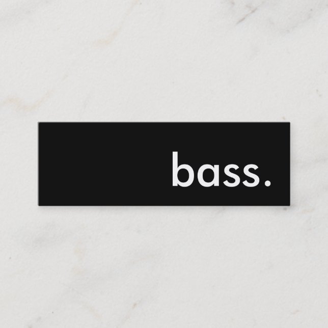 bass. mini business card (Front)