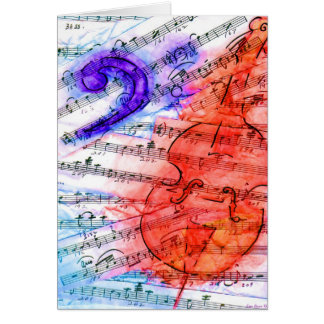 Bass Music Cut Sheet - Card