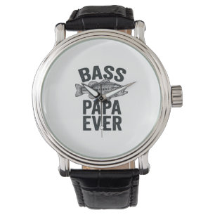 Bass Papa Ever Vintage Fishing Dad Shirt Design_1 Watch