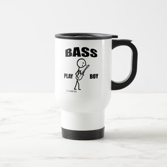 Bass Play Boy Travel Mug (Right)