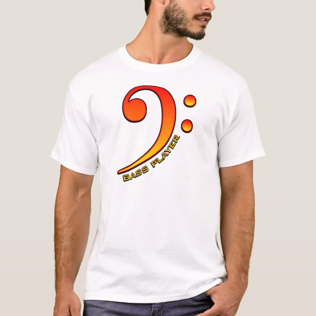 Bass Player (Clef) T-Shirt (Front)