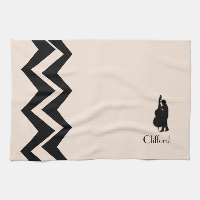 Bass Player Custom  Art-Deco Custom  Towels (Horizontal)