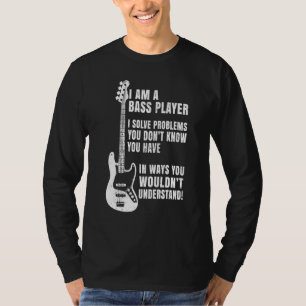 Bass Player Definition Bassist  For Musicians Guit T-Shirt