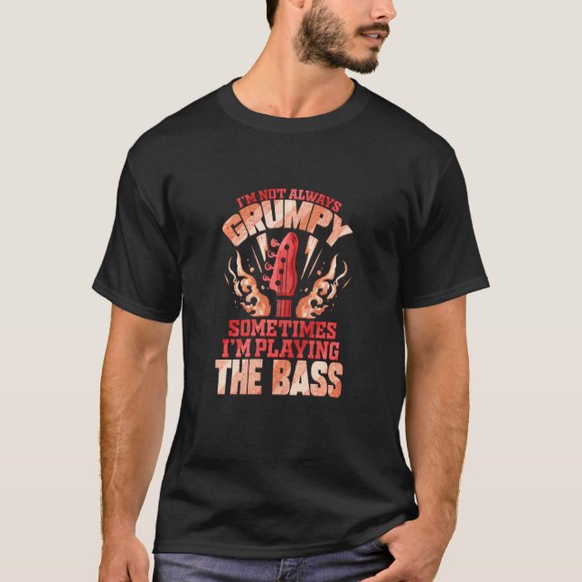Bass Player Funny  Bassist Guitarist Bass Guitar V T-Shirt (Front)
