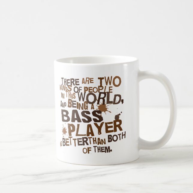 Bass Player (Funny) Gift Coffee Mug (Right)