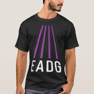 Bass Player Gift EADG 4 String Bass Guitar Perspec T-Shirt