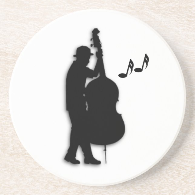Bass Player Musician  Coaster (Front)