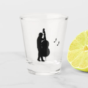 Bass Player Musician  Shot Glass