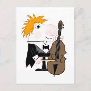Bass Player Postcard