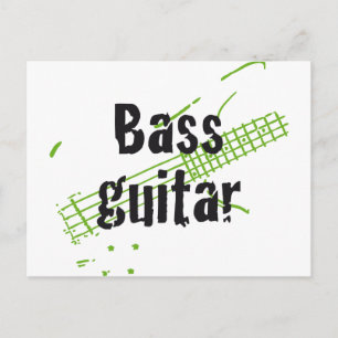 bass player postcard