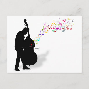 Bass Player Postcard
