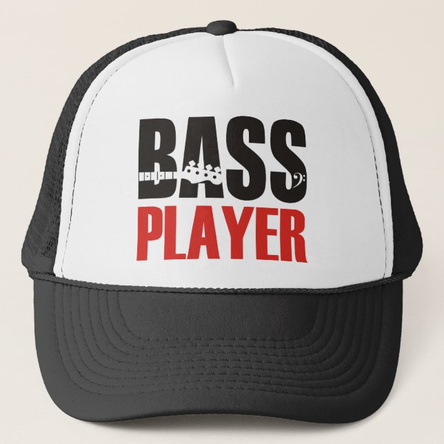 Bass Player Trucker Hat (Front)
