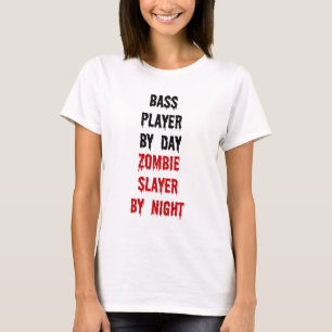 Bass Player Zombie Slayer T-Shirt