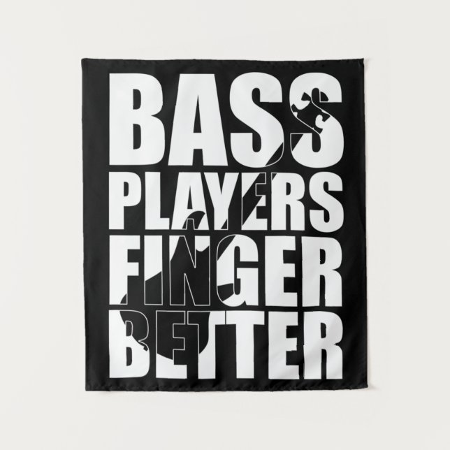 Bass players fingers better tapestry (Front)
