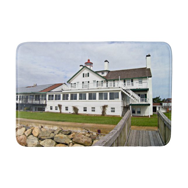 Bass River Lighthouse, Massachusetts Bath Mat (Front)