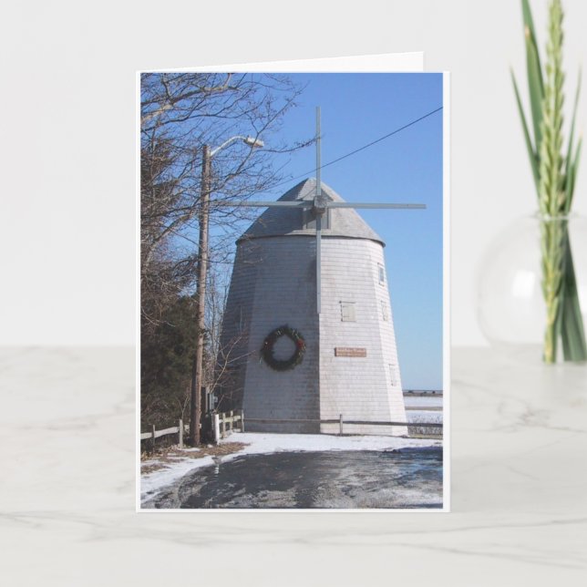 Bass River Windmill Holiday Card (Front)