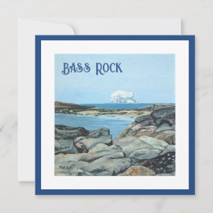 Bass Rock, North Berwick, Scotland by Pola.B.Alex Holiday Card