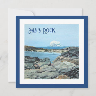 Bass Rock, North Berwick, Scotland by Pola.B.Alex  Holiday Card