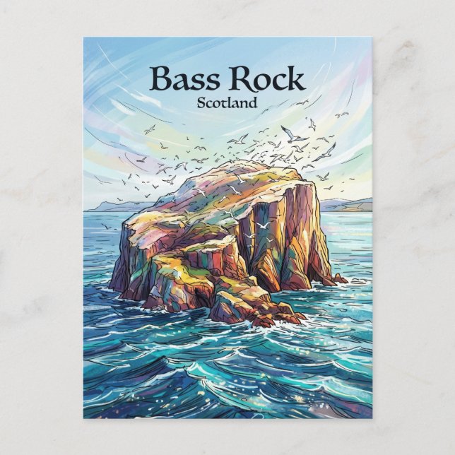 Bass Rock Scotland Postcard (Front)