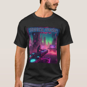 Bass Techno Trance Raves DJ Graphic - Futur Vibes T-Shirt