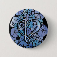 Bass Treble Clef Note Music Heart Love