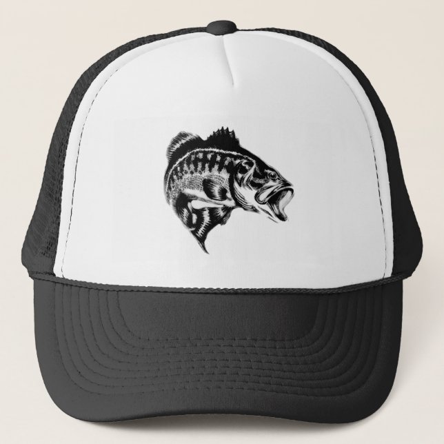 bass trucker hat (Front)