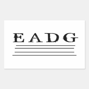 Bass Tuned Rectangular Sticker