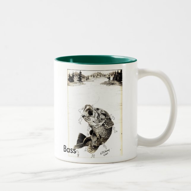 Bass Two-Tone Coffee Mug (Right)
