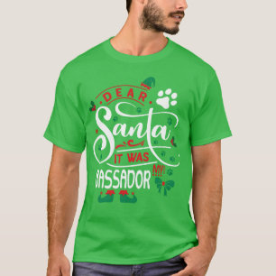 Bassador Dog Christmas Dog breed friend friend T-Shirt