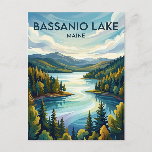 Bassanio Lake USA Postcard (Front)
