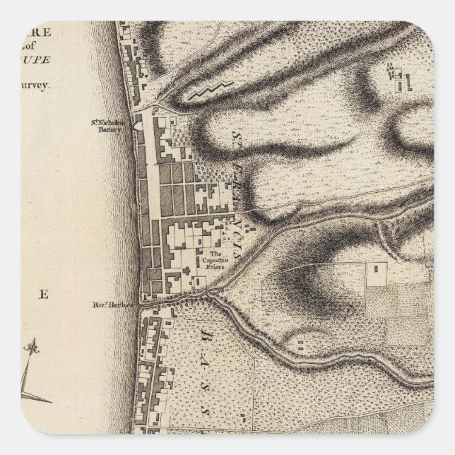 Basse Terre Square Sticker (Front)