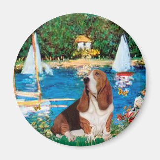 Basset 2 - Sailboats - Customised Magnet