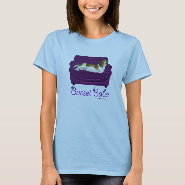 Basset Babe T-Shirt (Front)