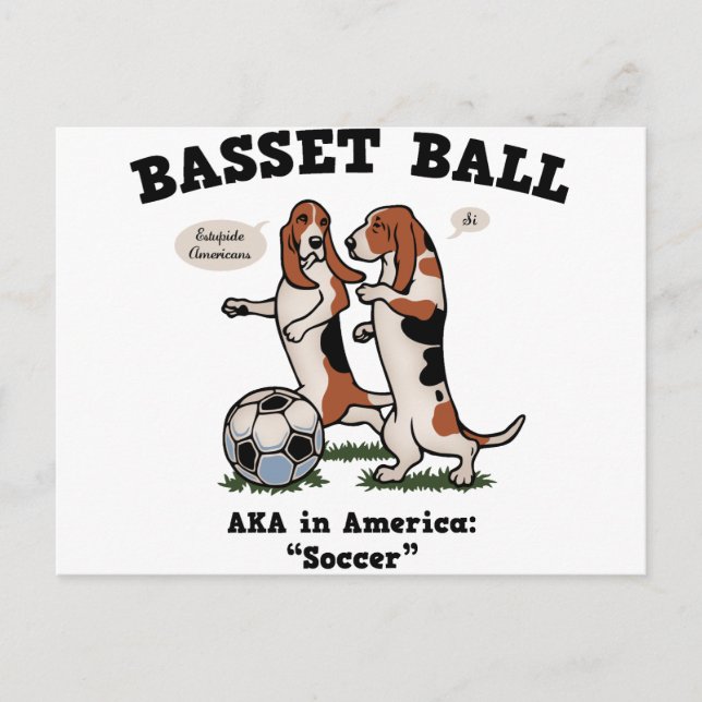 Basset Ball Postcard (Front)