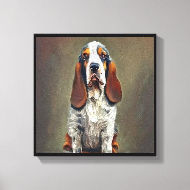 Basset Bleu de Gascogne Canvas Print (Front)